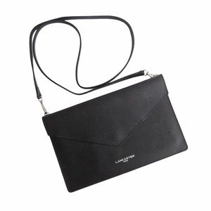 NWT Leather Made in France Crossbody Clutch Black